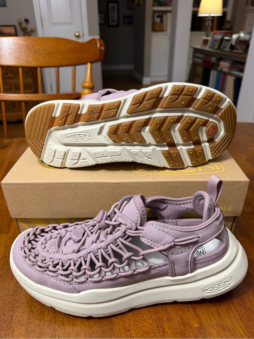Brand New KEEN Women's Uneek Canvas Sandals Shoes Size 6 1/2 6.5 Retail $150 - Picture 4 of 8